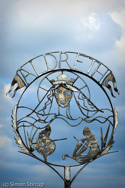 Village sign, Aldreth, Cambridgeshire