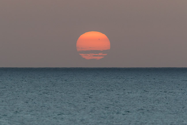 Sun setting, Praia de Chaves, Boa Vista, Cape Verde