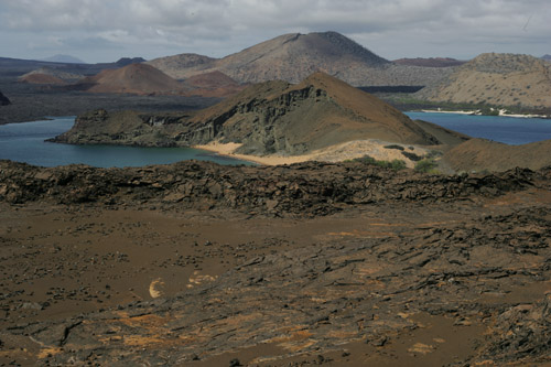 Looking west from Bartolome to Santiago
