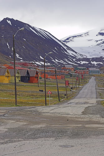 Main street in Longyearbyen