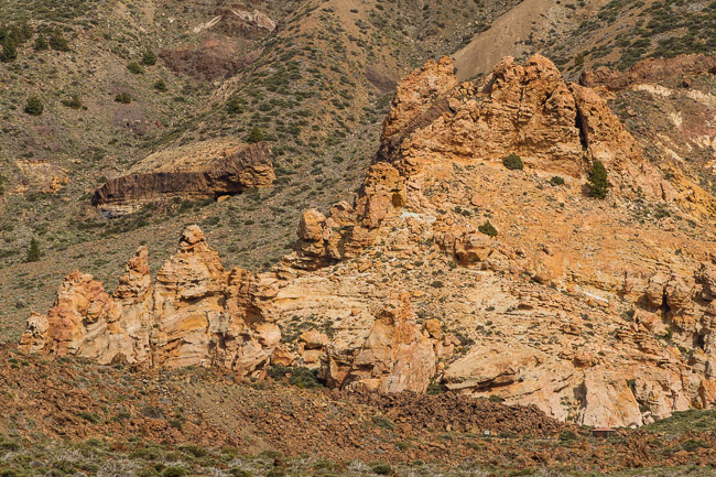 Lava formation, Cañadas del Teide, Tenerife