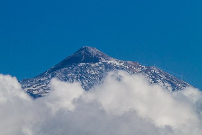 Mount Teide with a dusting of snow, Tenerife