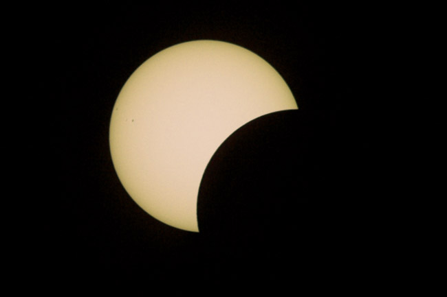 Stage preceding total solar eclipse, Side, Turkey, 29th March 2006