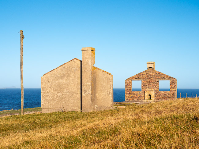 Remains of cottage, Compass Head, Mainland Shetland
