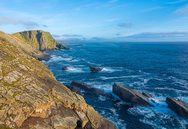 View north towards Compass Head, Sumburgh Head, Shetland