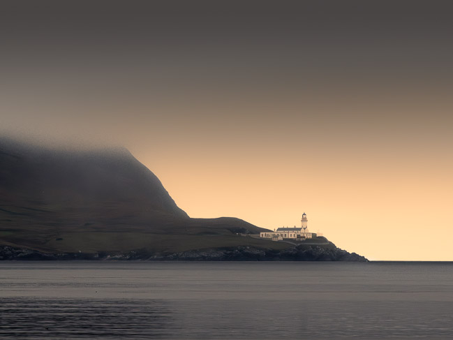 View of Bressay and lighthouse from Lerwick, Shetland