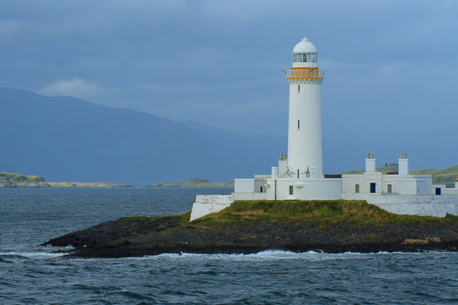 Lismore Lighthouse on island of Eilean Musdile, Argyll and Bute 